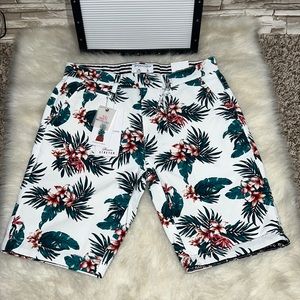 DENIM & FLOWER Ricky Singh Hawaiian print Shorts